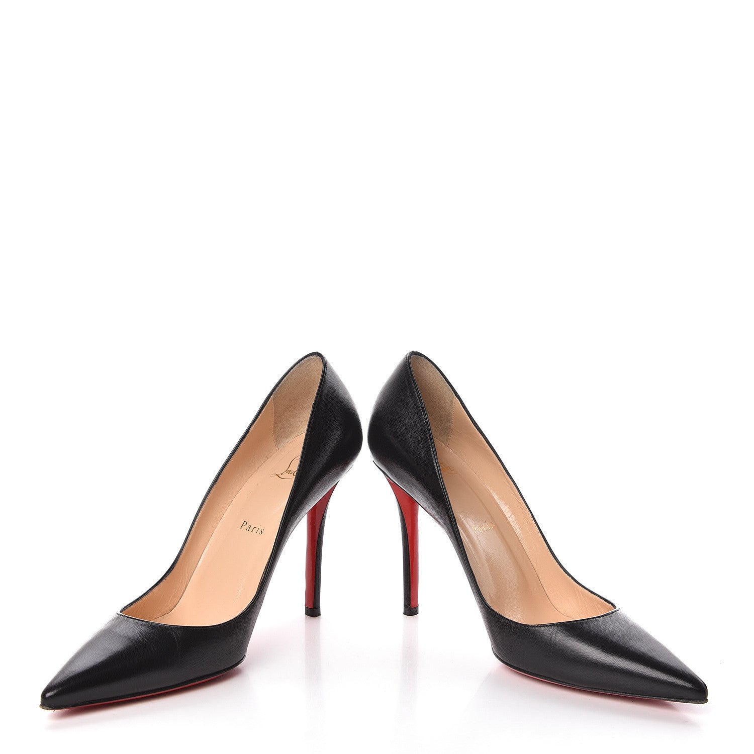 Christian Louboutin Kid Apostrophy 100 Pumps 39.5 Black 5 of 11