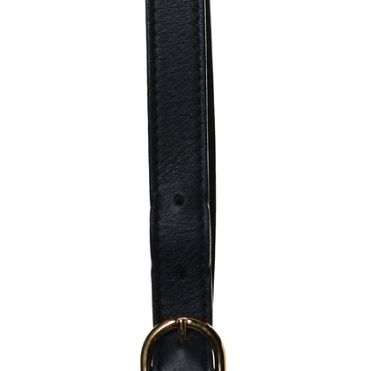 Gucci Calfskin Medium Padlock Signature Top Handle Bag Navy 14 of 14