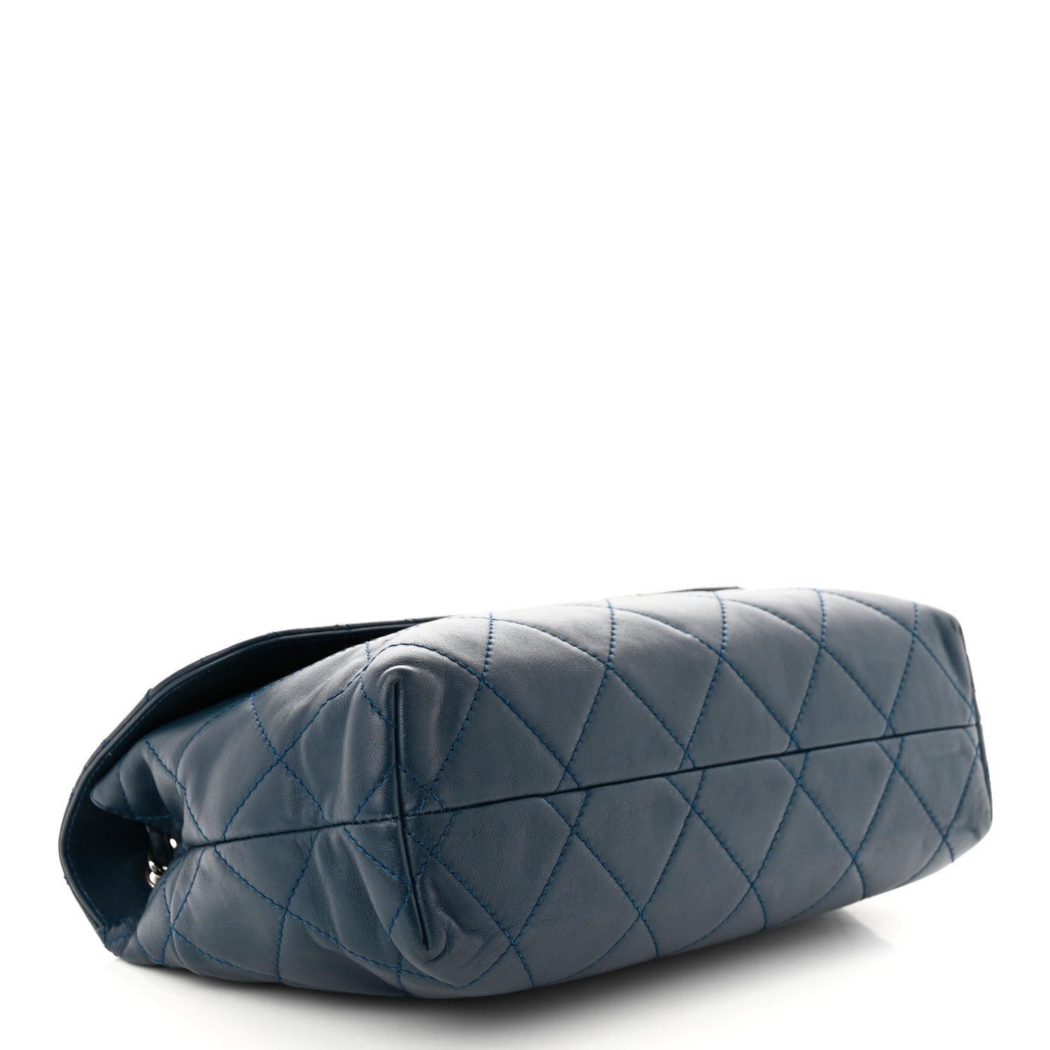 Chanel Calfskin Quilted In the Business Flap Dark Navy Blue 4 of 12