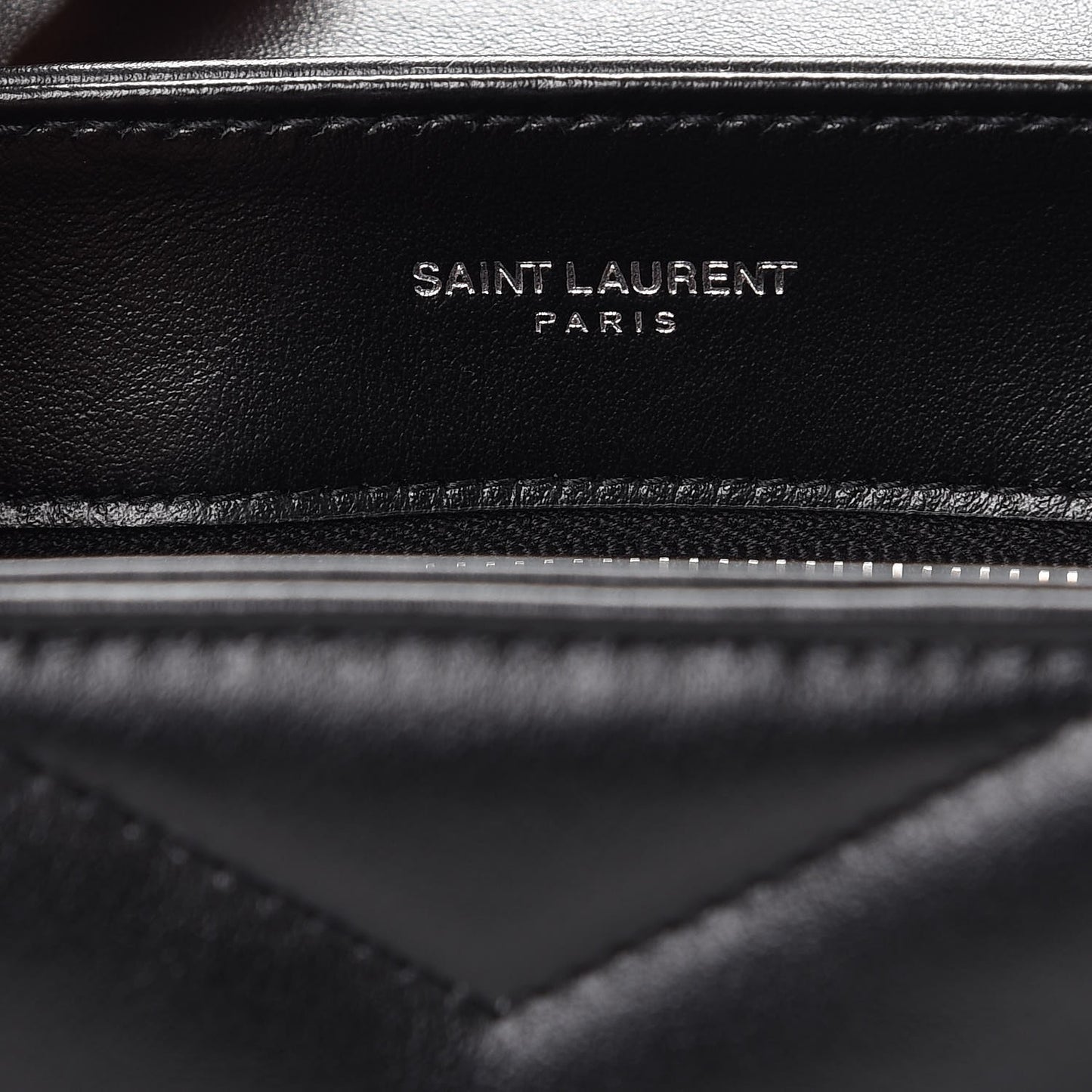Calfskin Y Quilted Monogram Toy Loulou Crossbody Bag Black
