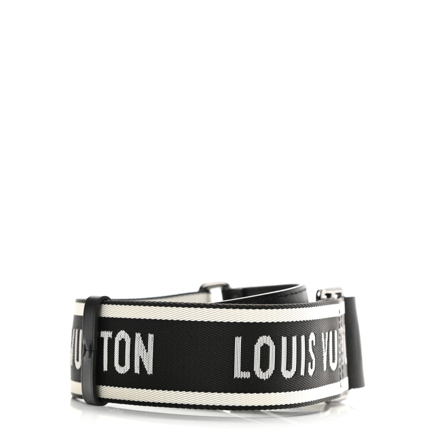 Louis Vuitton Nylon Jacquard Sporty Bandouliere Shoulder Strap Black 2 of 5