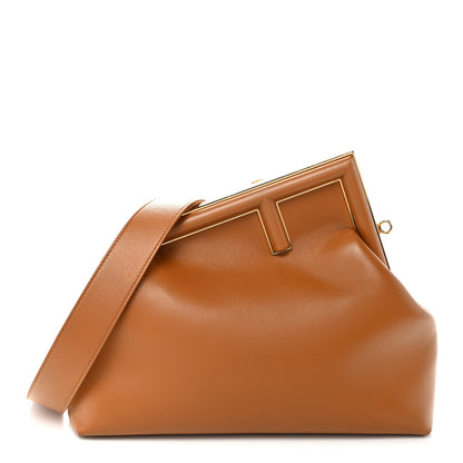 Fendi Shiny Nappa Medium Fendi First Caramello 1 of 10