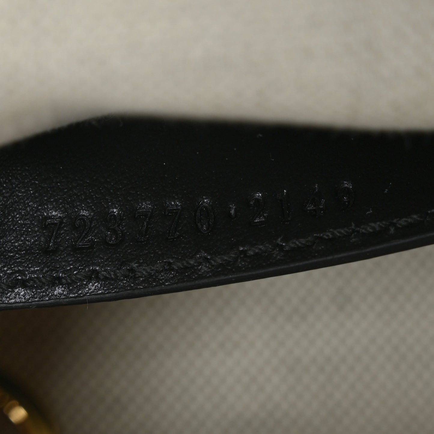 Calfskin GG Matelasse Mini Top Handle Bag Black