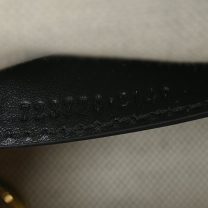 Gucci Calfskin GG Matelasse Mini Top Handle Bag Black 6 of 8