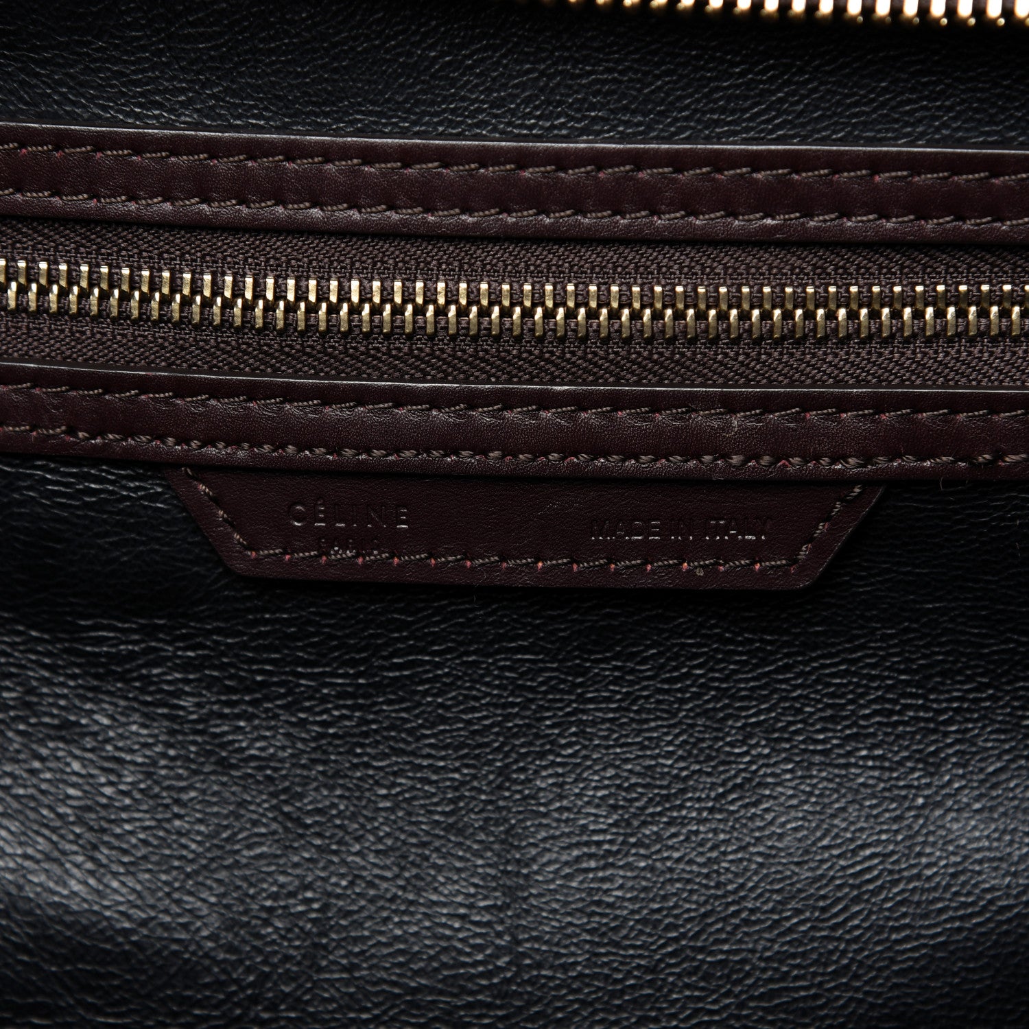 Celine Smooth Calfskin Suede Mini Tri-Color Luggage Burgundy 8 of 10