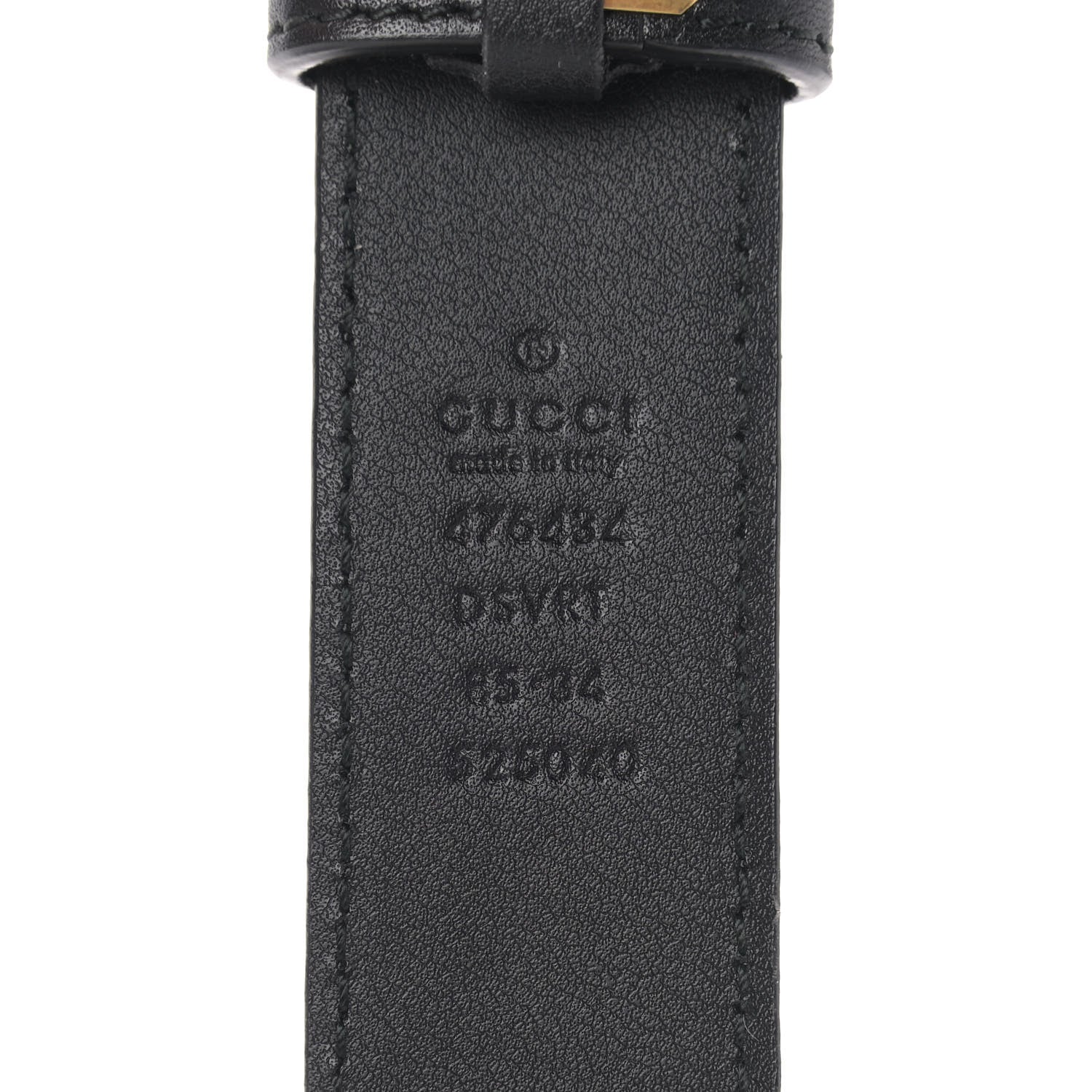 Gucci Calfskin Matelasse GG Marmont Belt Bag 85 34 Black 7 of 9