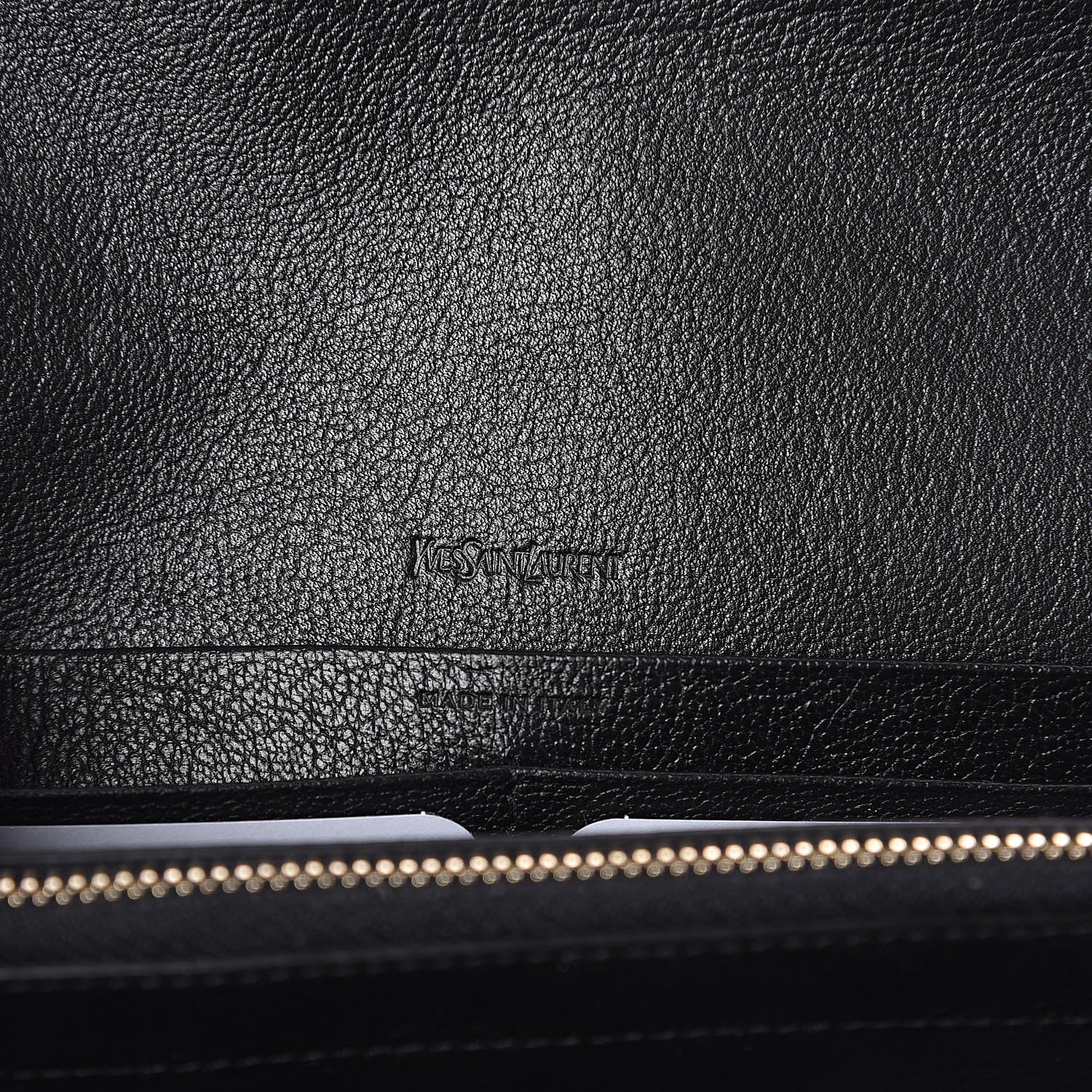 Saint Laurent Calfskin Monogram Belle de Jour Chain Clutch Black 6 of 9