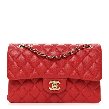 Chanel Caviar Quilted Small Double Flap Red 1 of 10
