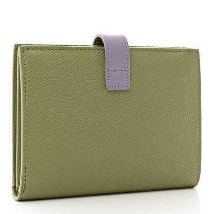 Celine Grained Calfskin Medium Multifunction Strap Wallet Sage Lilas 3 of 8