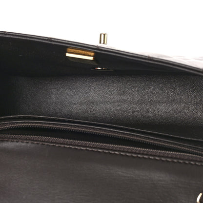 Chanel Lambskin Quilted Mini Rectangular Flap Dark Brown 5 of 9