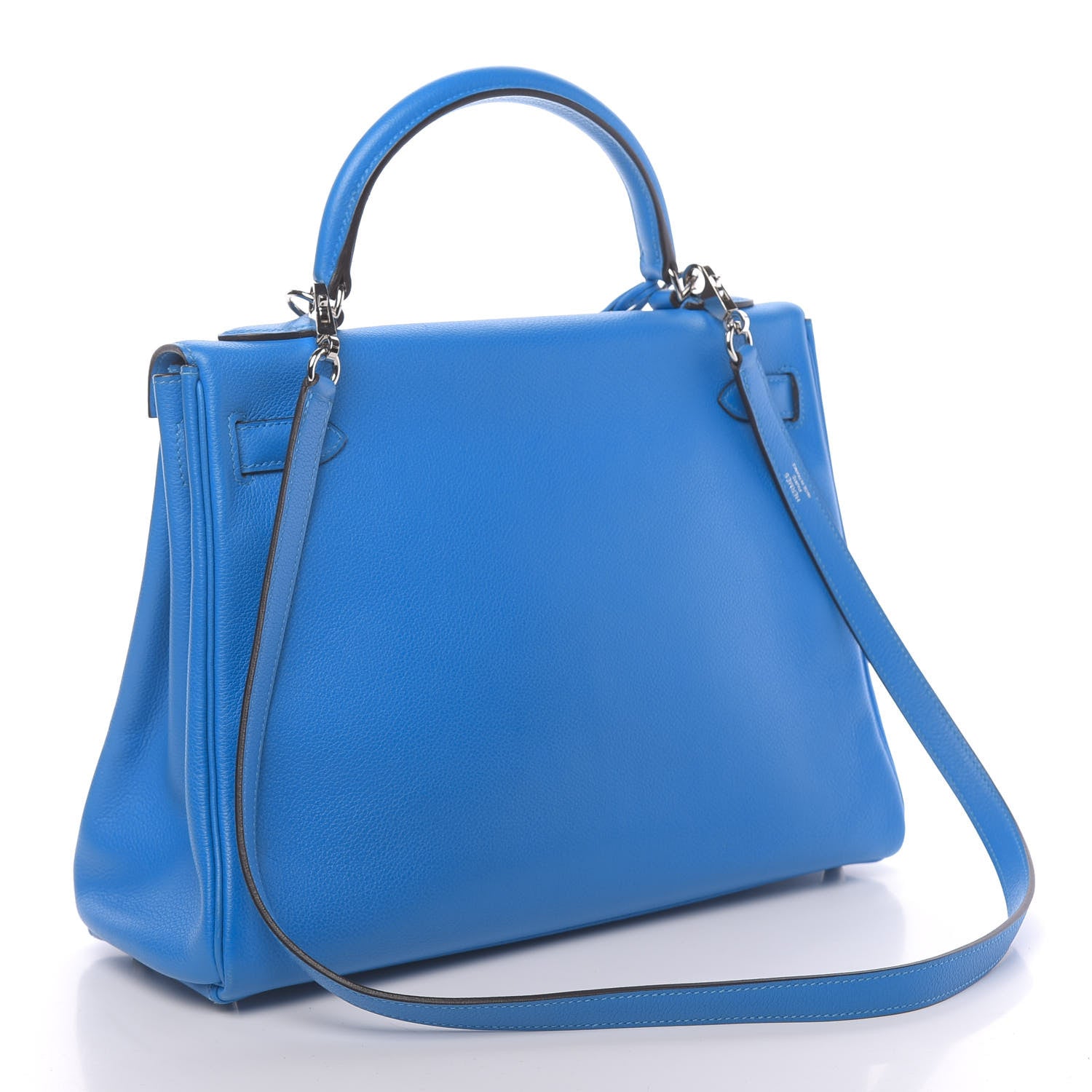 Hermes Evercolor Kelly Retourne 32 Bleu Hydra 4 of 42