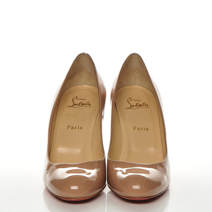 Christian Louboutin Patent Simple 85 Pumps 40.5 Nude 2 of 7