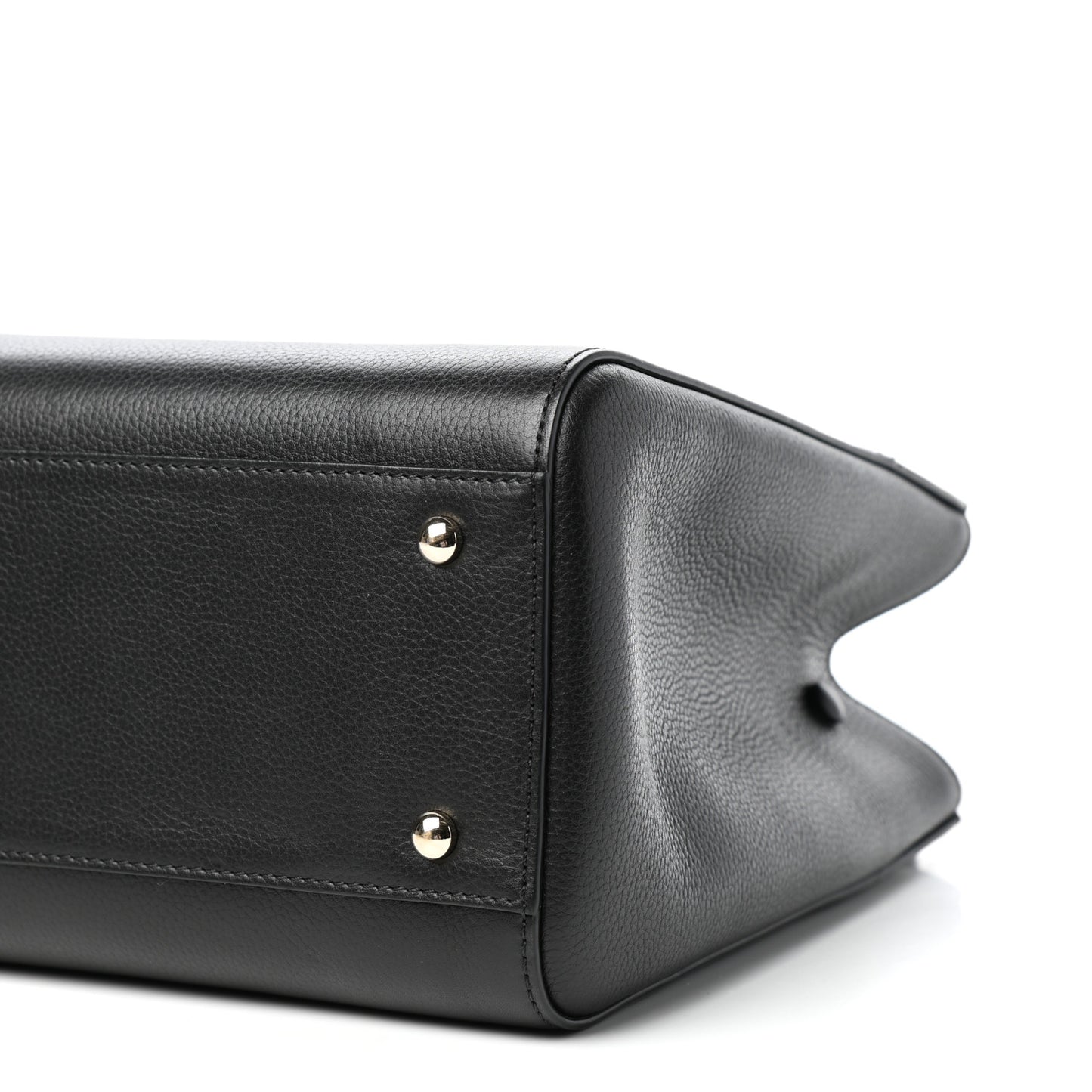 Grained Calfskin Small Neo Executive Shopper Tote Black