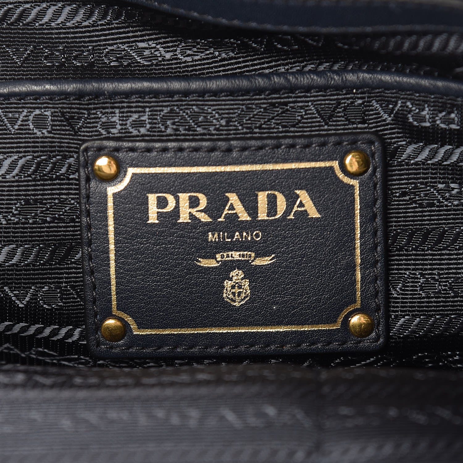 Prada Soft Calf Chain Tote Baltico 6 of 12