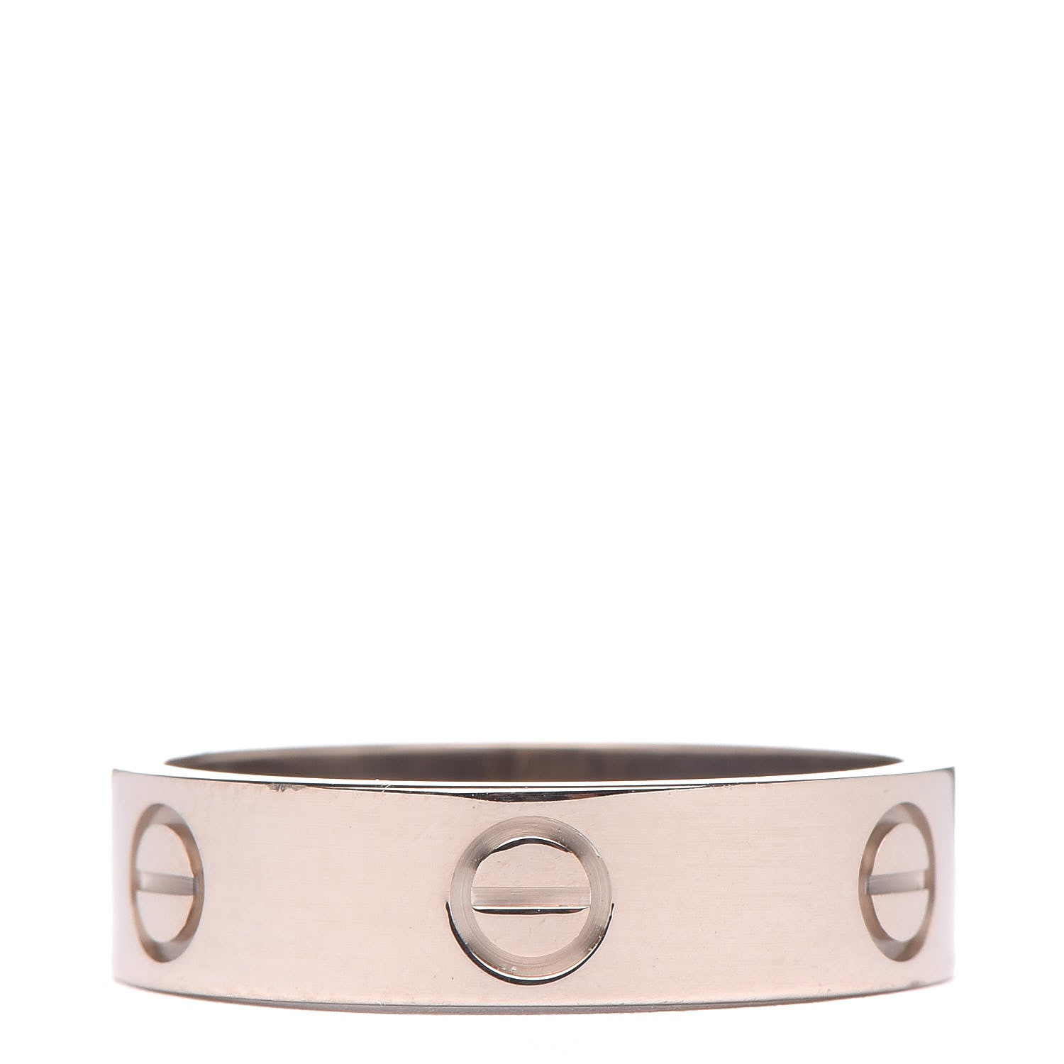 Cartier 18K White Gold 5.5mm LOVE Ring 59 8.75 3 of 5