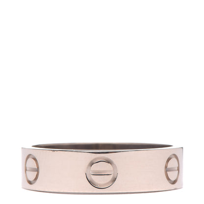 Cartier 18K White Gold 5.5mm LOVE Ring 59 8.75 3 of 5