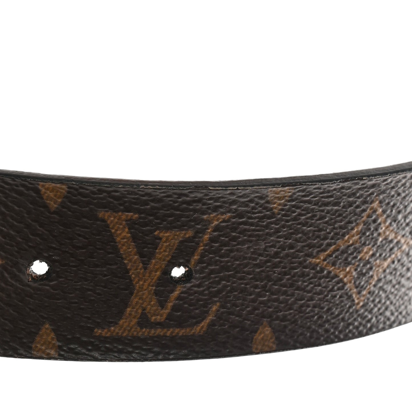Monogram Calfskin 20mm LV Circle Reversible Belt 80 32 Black