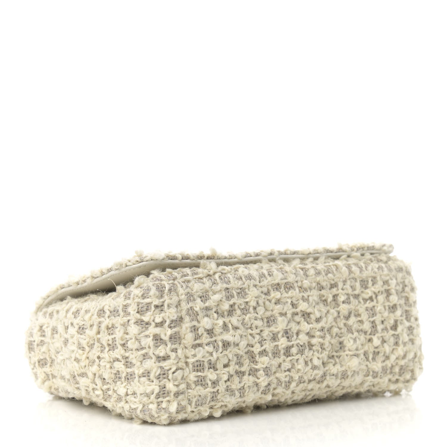 Christian Dior Tweed Cannage Small Caro Bag White 4 of 12