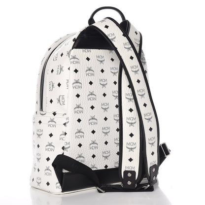 MCM Visetos Medium Stark Backpack White 3 of 12