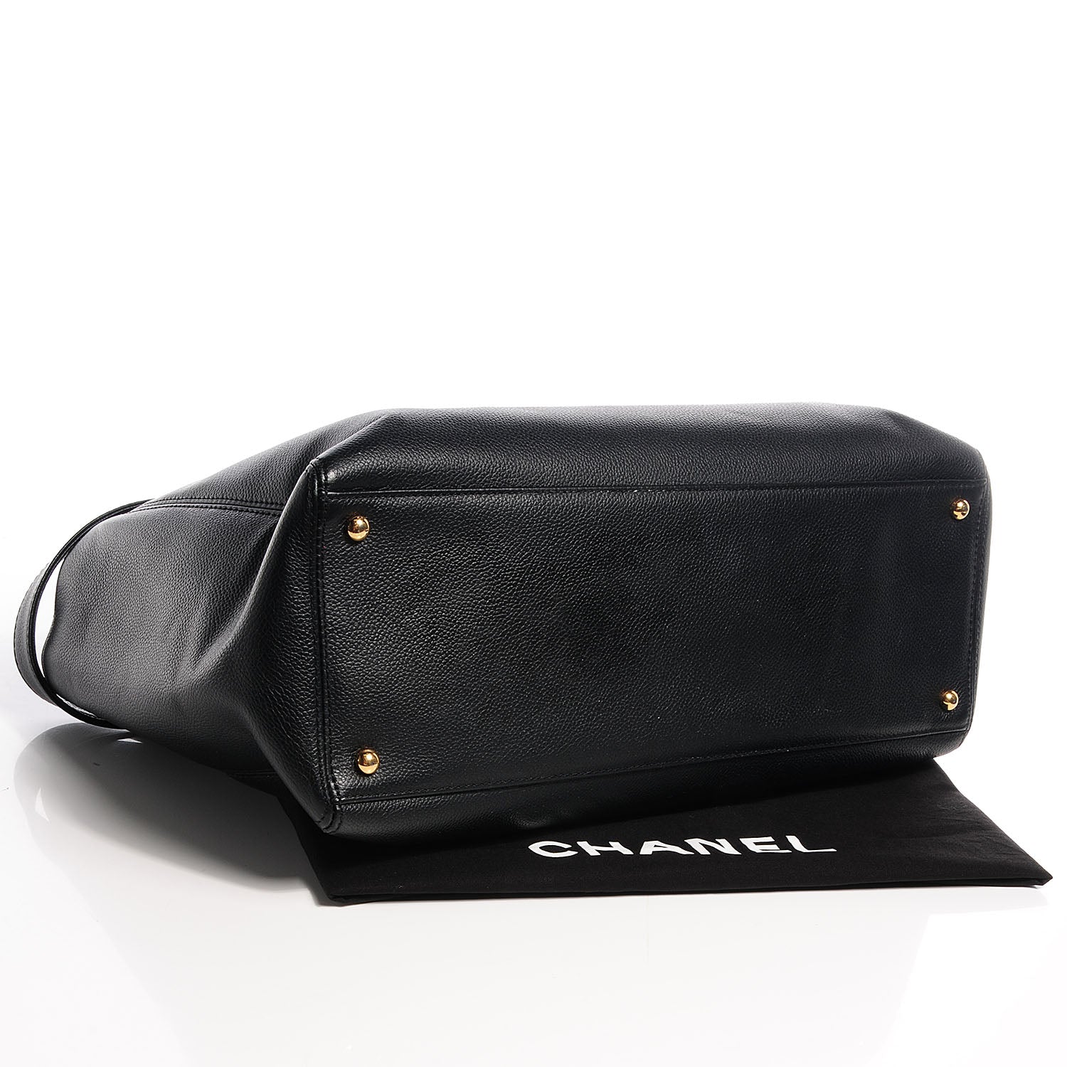 Chanel Calfskin Cerf Shopper Tote Black 4 of 7