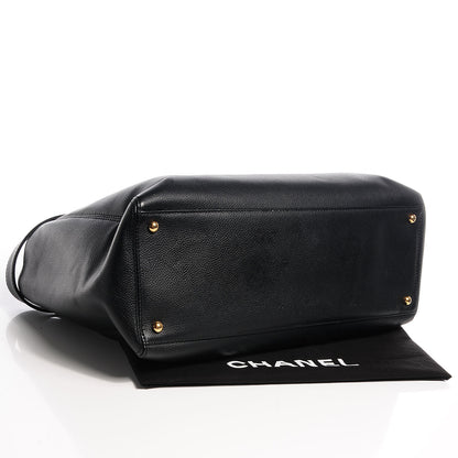 Chanel Calfskin Cerf Shopper Tote Black 4 of 7
