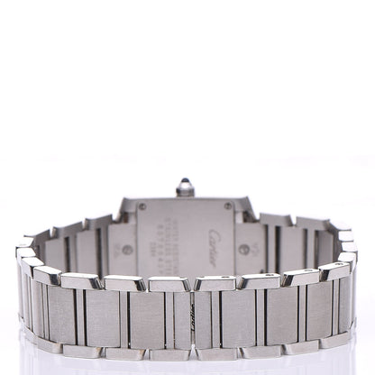 Cartier Stainless Steel 20mm Tank Francaise Quartz Watch 4 of 9