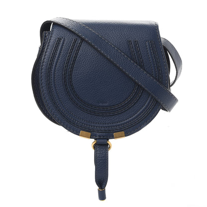 Chloe Calfskin Mini Marcie Round Crossbody Bag Royal Navy 1 of 9