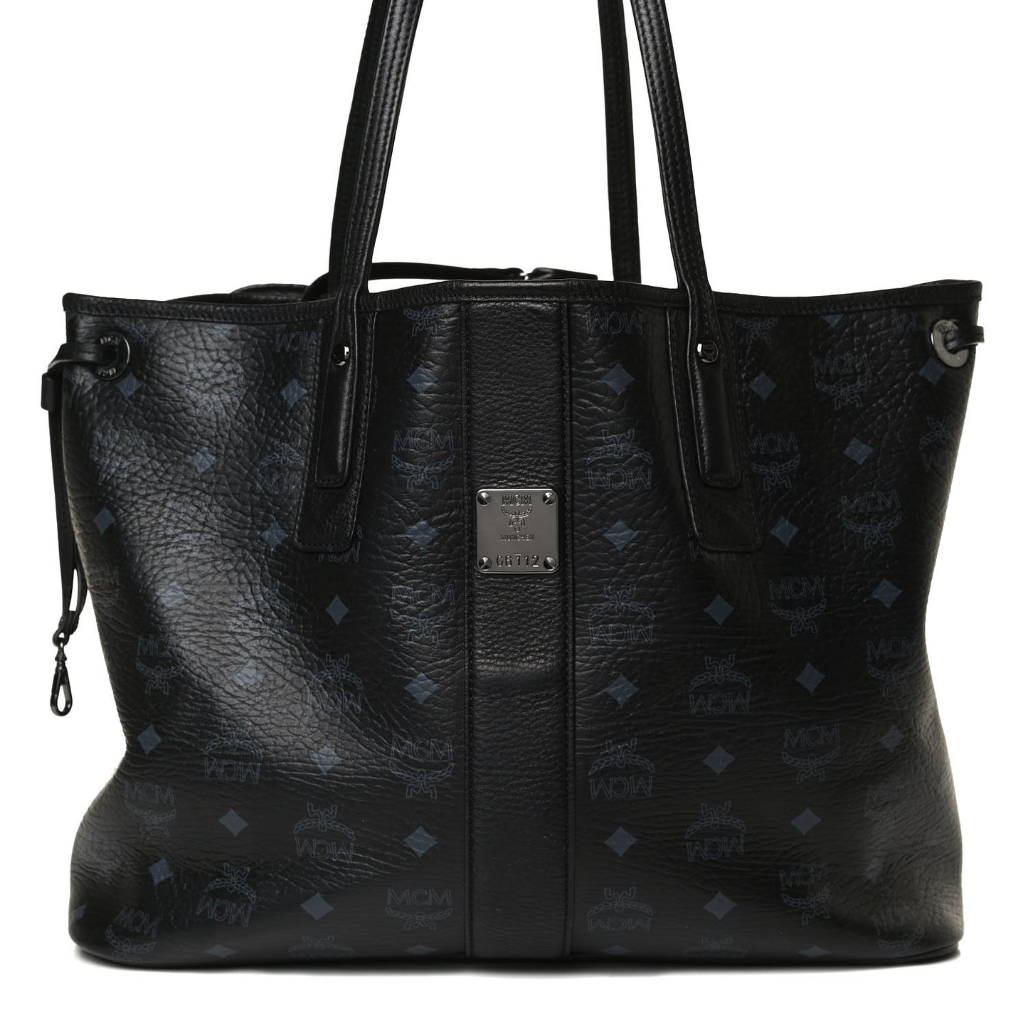 Visetos Medium Liz Reversible Shopper Tote Black