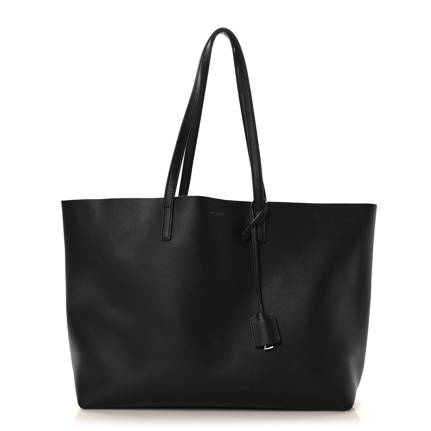 Calfskin Large Shopping Tote Black