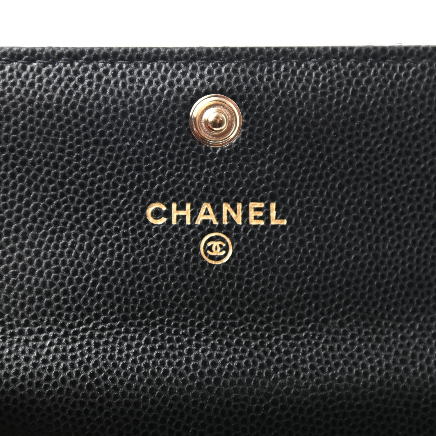 Chanel Caviar Quilted Crystal CC Flap Card Holder Black 6 of 9