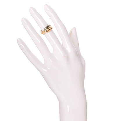 Cartier 18K Pink Yellow White Gold Small Trinity Ring 49 4.75 2 of 5