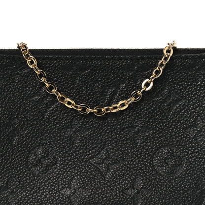 Louis Vuitton Empreinte Double Zip Pochette Black 7 of 12