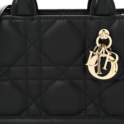 Christian Dior Calfksin Macrocannage Mini Book Tote Black 8 of 10