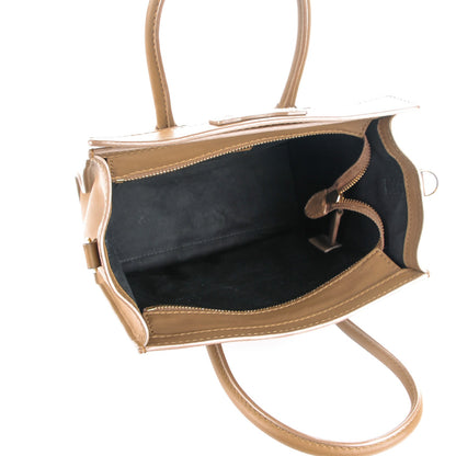 Celine Smooth Calfskin Nano Luggage Camel 5 of 9