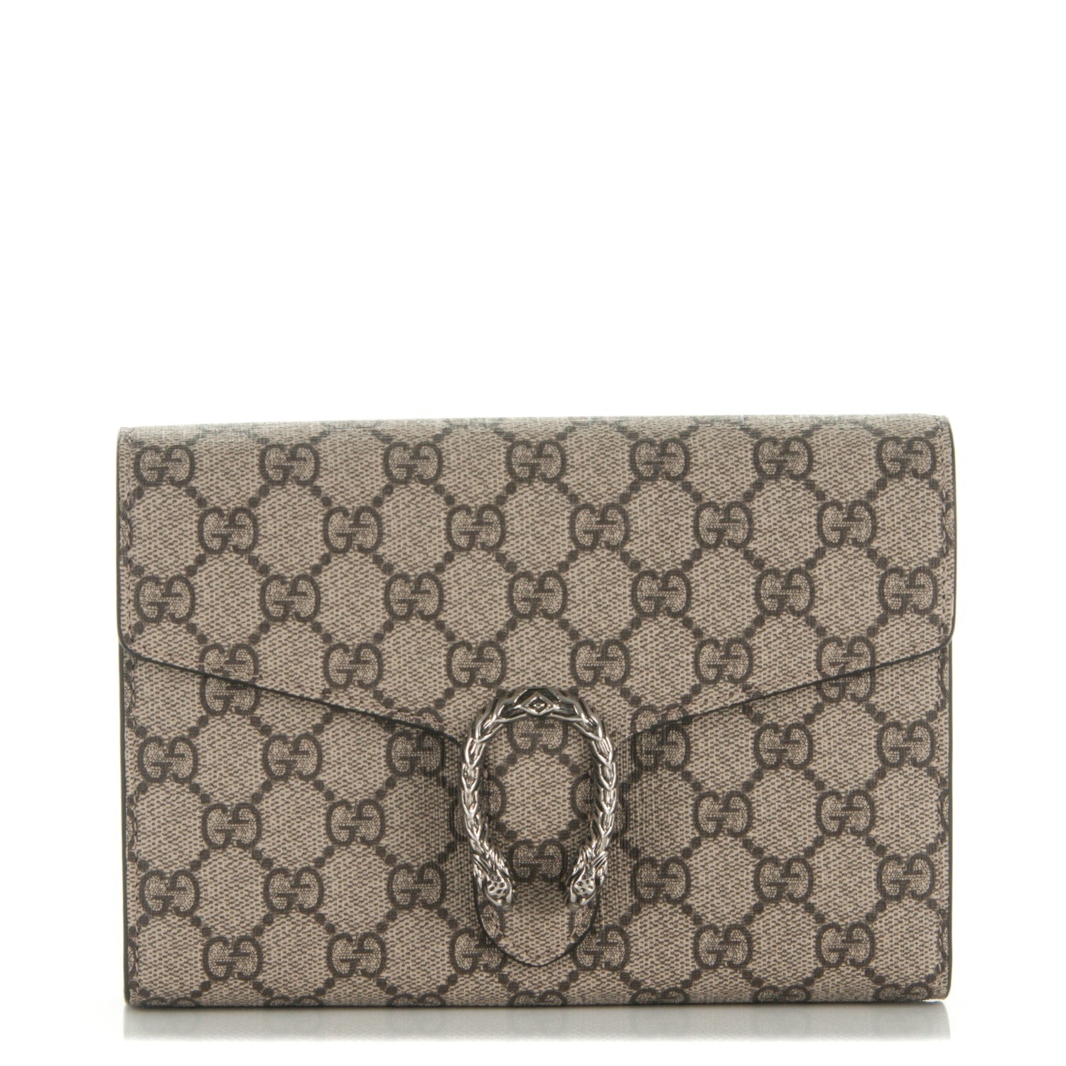 Gucci GG Supreme Monogram Mini Dionysus Chain Wallet Beige Taupe 1 of 7