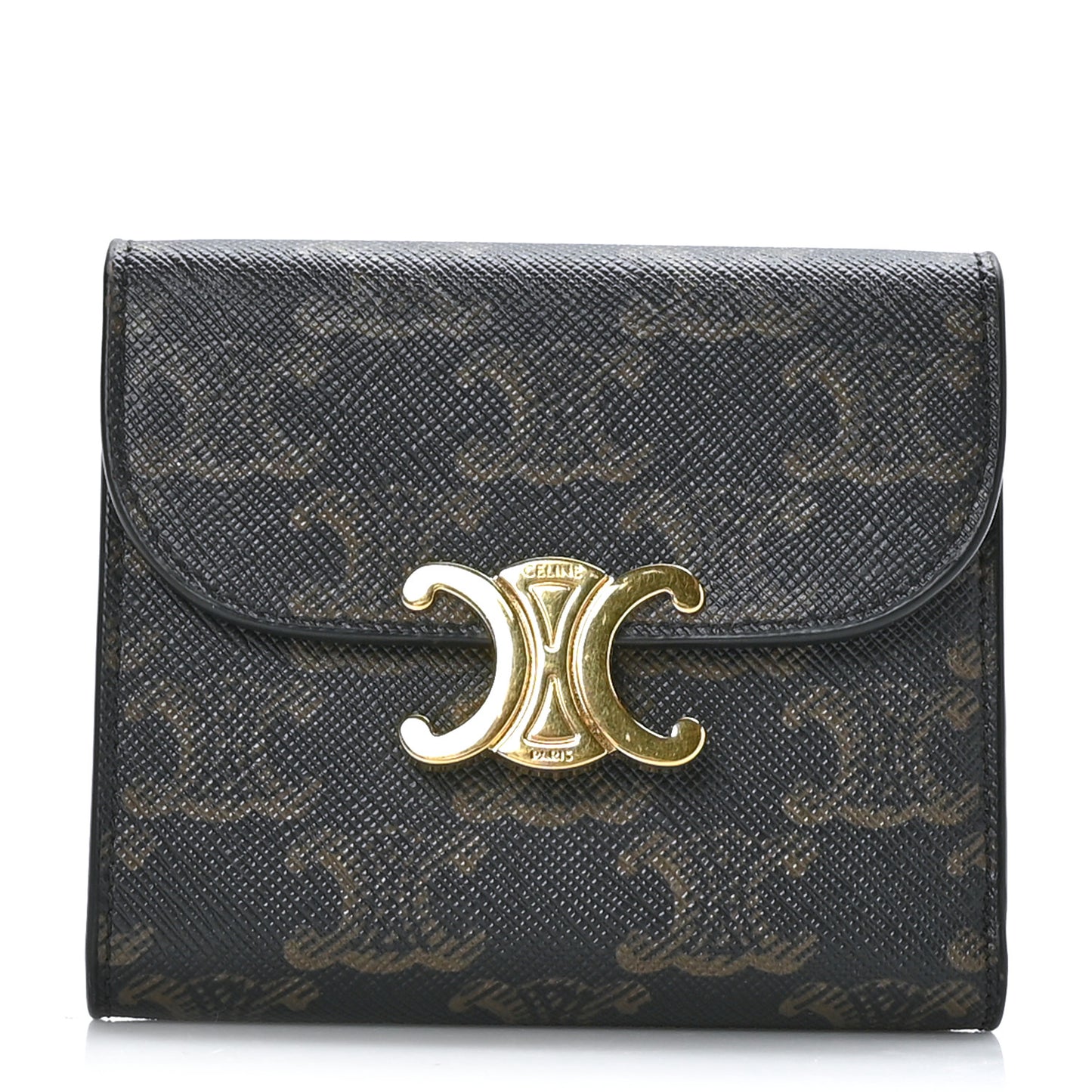 Triomphe Canvas Small Triomphe Wallet Tan