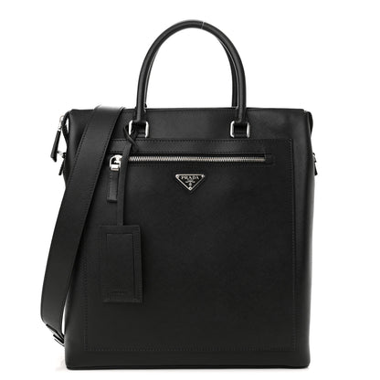 Prada Saffiano Travel Tote Black 1 of 10
