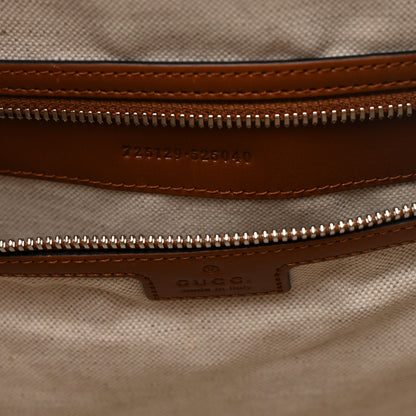 Gucci Calfskin GG Tennis Embossed Large Duffle Bag Brown 6 of 12