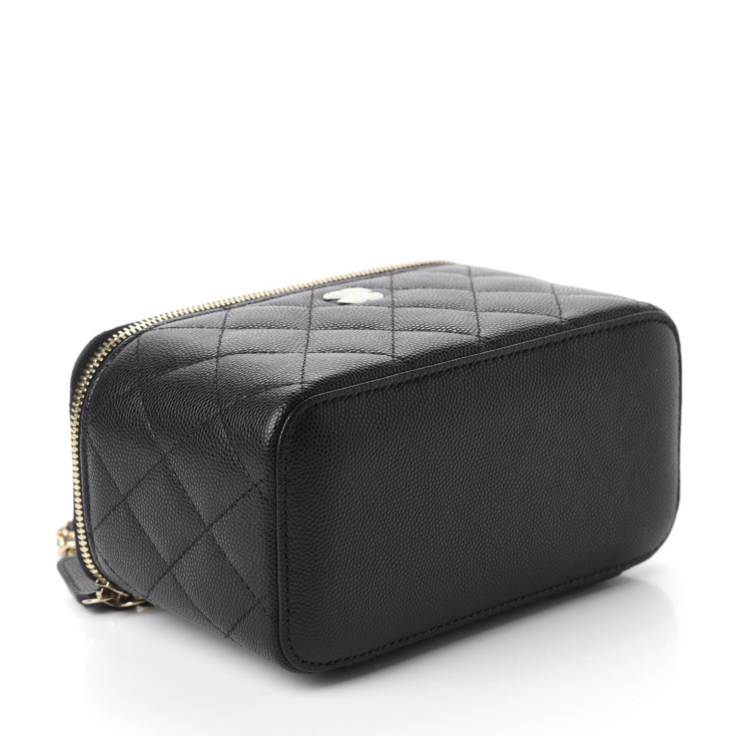 Chanel Caviar Quilted Small Vanity Case With Chain Black 4 of 11