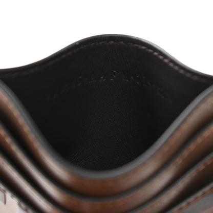 Fendi Vitello Soft Bi-Color FF 1974 Embossed Card Holder Maya Black 7 of 10