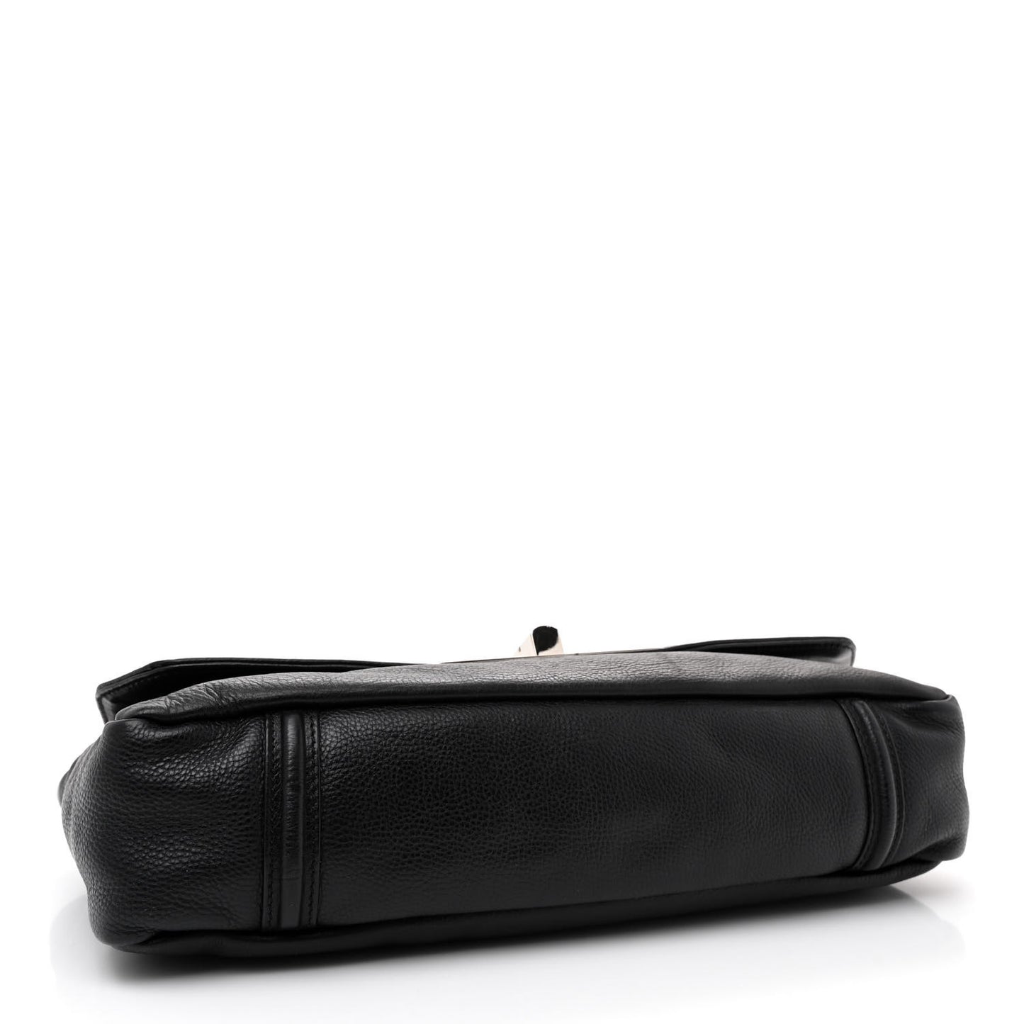 Grained Calfskin Mademoiselle Lock Bijoux Chain Flap Black Black