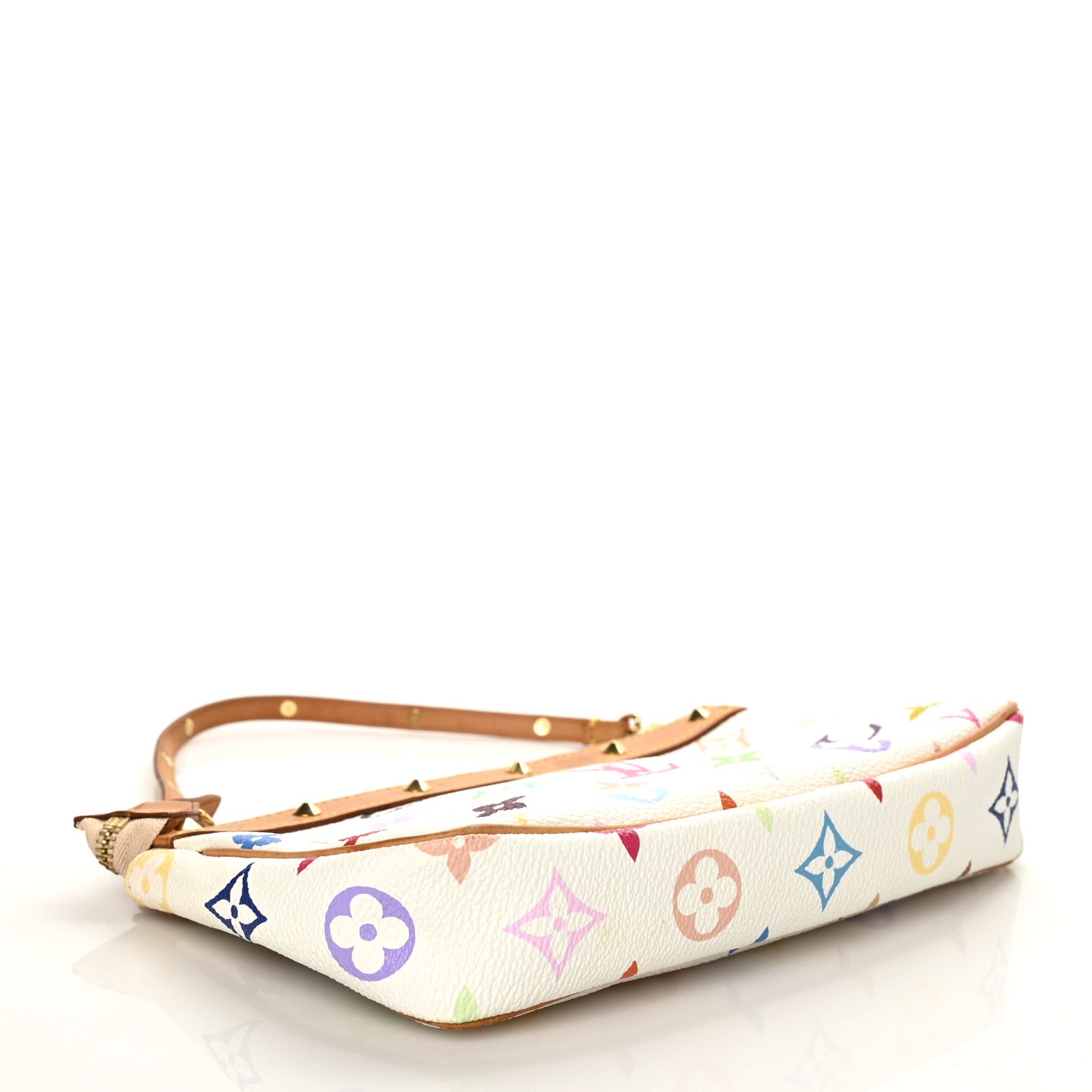 Monogram Multicolor Pochette Accessories White