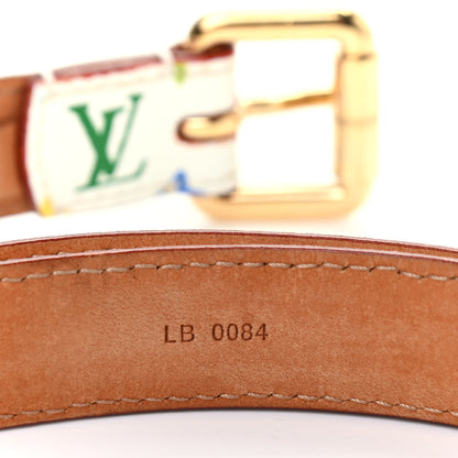 Louis Vuitton Monogram Multicolor Belt 90 36 White 4 of 7