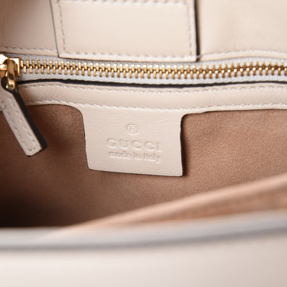 Gucci Calfskin Medium Sylvie Top Handle Tote White 8 of 9