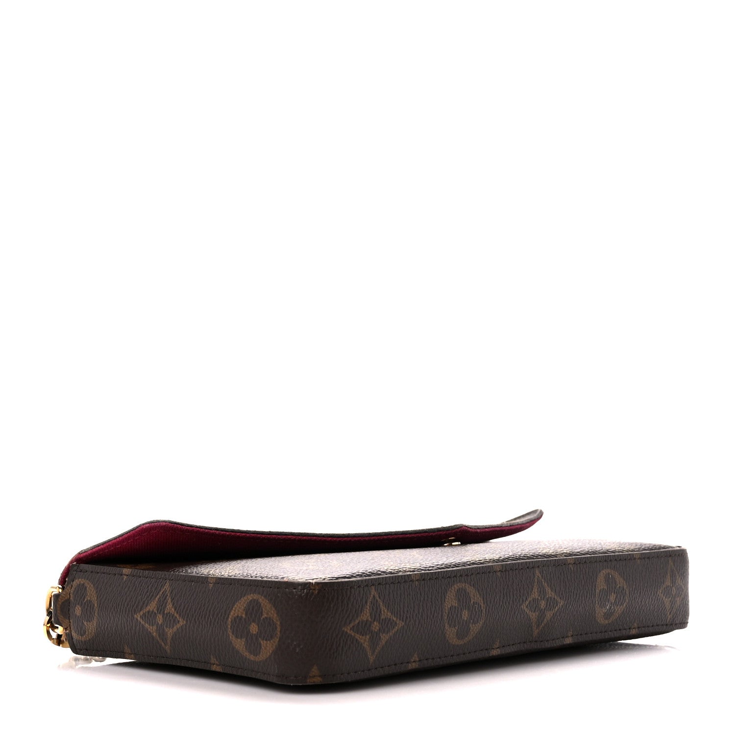 Louis Vuitton Monogram Pochette Felicie Chain Wallet Fuchsia 5 of 15