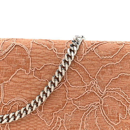 Jimmy Choo Lace Milla Wallet on Chain Powder Pink 7 of 11