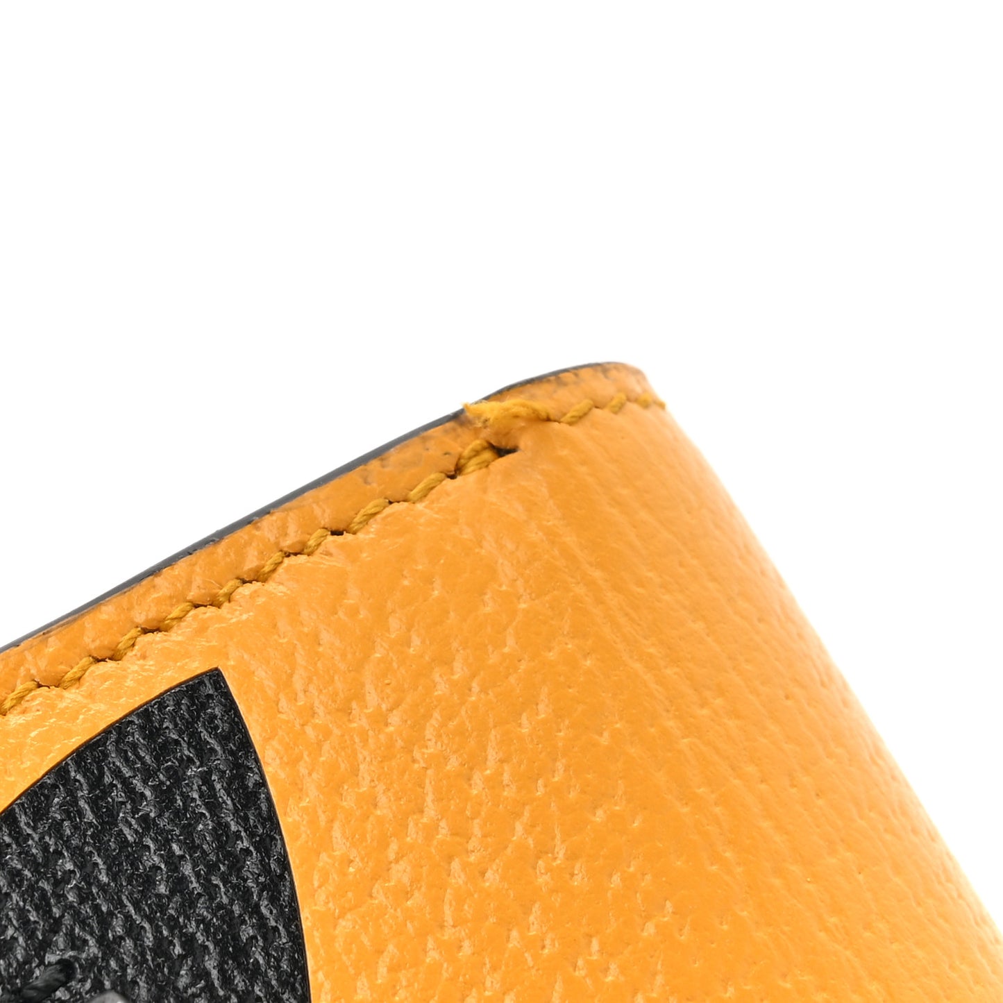 X ADIDAS Textured Dollar Calfskin Trefoil Horsebit 1955 Card Case Wallet With Strap Crop Black