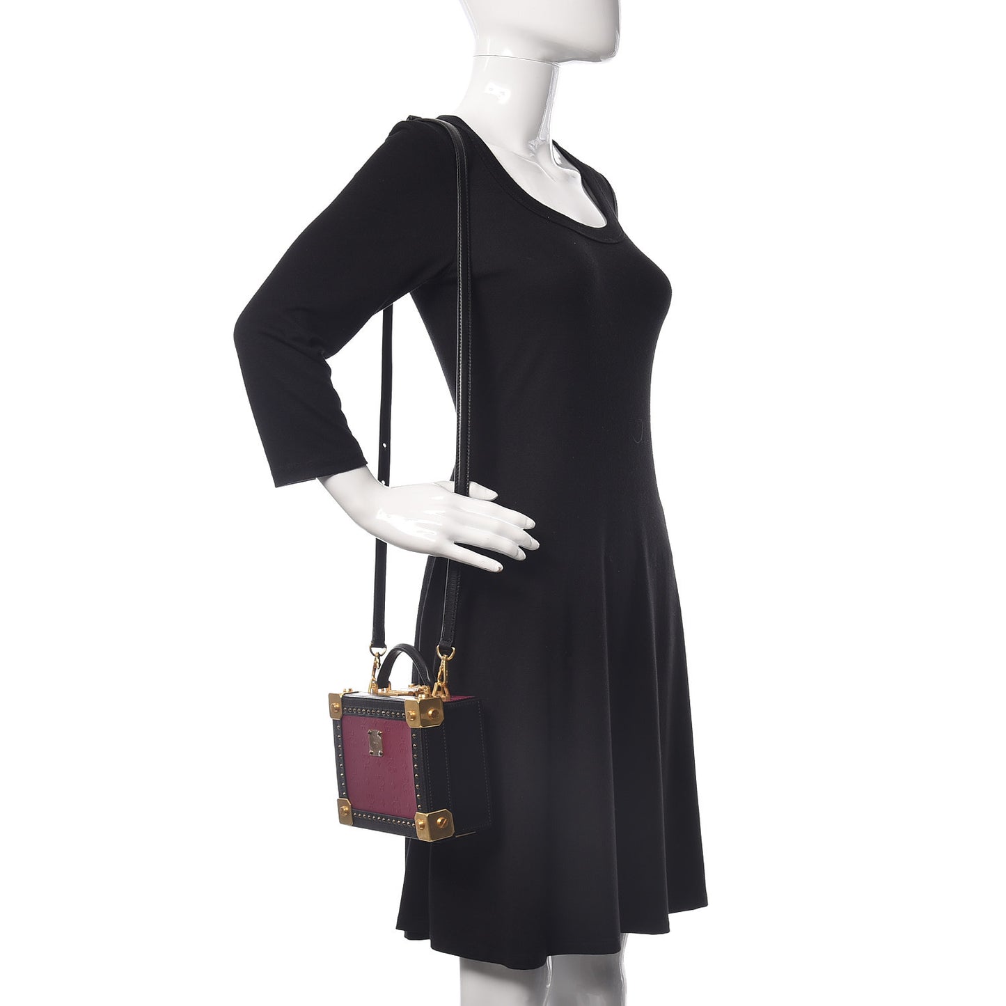 Odeon Calfskin Small Berlin Crossbody Purple