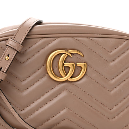 Gucci Calfskin Matelasse Small GG Marmont Chain Shoulder Bag Porcelain Rose 8 of 11