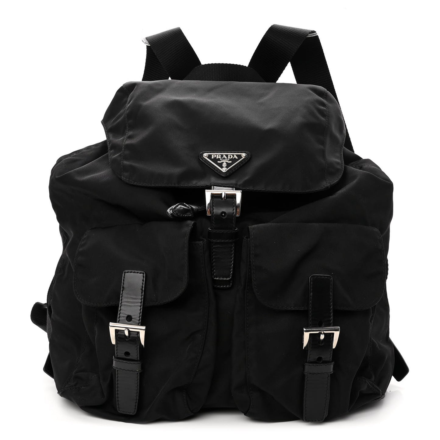 Tessuto Nylon Vitello Backpack Black
